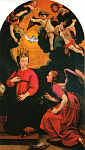 ZWIASTOWANIE: STANISŁAW z KAZMIERZA (), 1600, olejny na desce, 110×210cm, sanktuarium, Kazimierz Dolny; źródło: theotokos.ovh.org