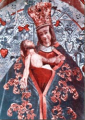 MATKA BOŻA BOLESNA: stary wizerunek (zniszczony w 1945), sanktuarium Matki Bożej Bolesnej, Hałcnów; źródło: www.halcnow.bielsko.opoka.org.pl