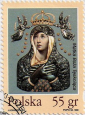 MATKA BOŻA TĘSKNIĄCA - znaczek pocztowy, Poczta Polska; źródło: stamps.y0.pl