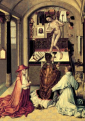 MSZA św. GRZEGORZA I WIELKIEGO, RZYM: Robert CAMPIN (ok. 1375, Valenciennes - 1444; Tournai), ok. 1415, olejny na panelu, 85x73cm, Musée Royaux des Beaux-Arts, Bruksela; źródło: www.wikipaintings.org