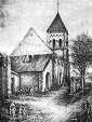 KOŚCIÓŁ św. WINCENTEGO: M. de GEOFFRE, litografia; źródło: www.dlf49.com