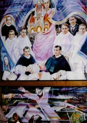 CZERWONKA Martin (Bro. Reginald) - Contemporary painting, St Stanislaus church, Czortków, source: bobrka.przemyska.pl, own collection; CLICK TO ZOOM AND DISPLAY INFO