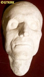 FRELICHOWSKI Steven Vincent - Death mask, 23.02.1945, KL Dachau, source: historia19ki.wordpress.com, own collection; CLICK TO ZOOM AND DISPLAY INFO