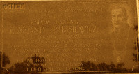 PABISIEWICZ Constantine - Commemorative plaque, parish cemetery, Adamów, source: zastawie-netau.net, own collection; CLICK TO ZOOM AND DISPLAY INFO