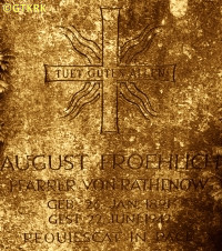 FROEHLICH August - Tablica nagrobna, cmentarz pw. św. Macieja, Berlin-Tempelhof, źródło: www.ferajna.eu, zasoby własne; KLIKNIJ by POWIĘKSZYĆ i WYŚWIETLIĆ INFO
