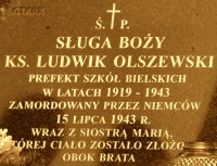 OLSZEWSKI Louis - Tomb, mausoleym, parish church, Nacza, source: www.umbielskpodlaski.pl, own collection; CLICK TO ZOOM AND DISPLAY INFO