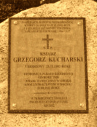 KUCHARSKI Gregory Leonard - Commemorative plaque, parish church, Biezdrowo, source: wronki.pl, own collection; CLICK TO ZOOM AND DISPLAY INFO
