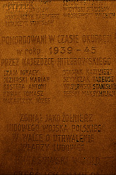 JEZIERSKI Marian - Monument, commemorative plaque, Biskupice Ołoboczne; source: thanks to Ms Caroline Pustkowska kindness, own collection; CLICK TO ZOOM AND DISPLAY INFO