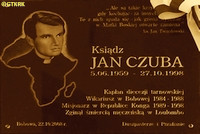 CZUBA John Adalbert - Commemorative plaque, Fr John Czuba House, Bobowa, source: tarnow.gosc.pl, own collection; CLICK TO ZOOM AND DISPLAY INFO