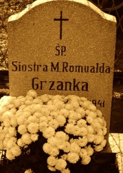 GRZANKA Franciszka (s. Romualda) - Nagrobek, cmentarz przyklasztorny, Bojanowo, źródło: www.sluzebniczkitarnow.pl, zasoby własne; KLIKNIJ by POWIĘKSZYĆ i WYŚWIETLIĆ INFO