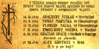 SPÁČIL Francis (Bro. Gratian) - Commemorative plaque, Brno, source: encyklopedie.brna.cz, own collection; CLICK TO ZOOM AND DISPLAY INFO