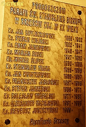 KULIŃSKI Steven - Commemorative plaque, St Stanislaus the Bishop and Martyr parish church, Brześć Kujawski, source: www.facebook.com, own collection; CLICK TO ZOOM AND DISPLAY INFO