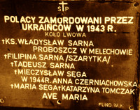 SARNA Genevieve Philipina - Commemorative plaque, „Golgotha of the East”, Bydgoszcz, source: www.kchodorowski.republika.pl, own collection; CLICK TO ZOOM AND DISPLAY INFO