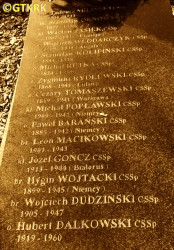 WOJTACKI Louis (Bro. Hyginus) - Grave/cenotaph, Congregation’s grave, Nowofarny cemetery, Bydgoszcz, source: duchacze.pl, own collection; CLICK TO ZOOM AND DISPLAY INFO
