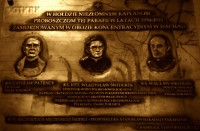 PATRYCY Ceslav Alexander - Commemorative plaque, St Michael the Archangel church, Chobielice, source: archidiecezja.lodz.pl, own collection; CLICK TO ZOOM AND DISPLAY INFO