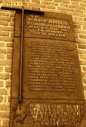 HINZ Francis Felix - Commemorative plaque, Beheading of St John the Baptist basilica, Chojnice, source: gdziebylec.pl, own collection; CLICK TO ZOOM AND DISPLAY INFO