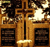 BURZYŃSKI Thaddeus - Family grave, parish cemetery, Chruślin, source: gosc.pl, own collection; CLICK TO ZOOM AND DISPLAY INFO