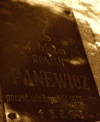 PANEWICZ Roman - Tombstone, parish cemetery, Chrzypsko Wielkie, source: billiongraves.com, own collection; CLICK TO ZOOM AND DISPLAY INFO
