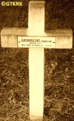 GROMULSKI Stanislav - Tomb, War Cemetery, Cronenbourg-Strasbourg, France, source: nieobecni.com.pl, own collection; CLICK TO ZOOM AND DISPLAY INFO