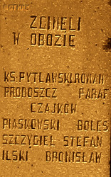 PYTLAWSKI Roman - Commemorative plaque, monument to the fallen in the I and II World Wars, Czajków, source: www.szlaki.wrota.info.pl, own collection; CLICK TO ZOOM AND DISPLAY INFO