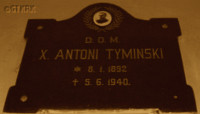 TYMIŃSKI Anthony - Commemorative plaque, St Bartholomew parish church, Czernikowo, source: forum.tradytor.pl, own collection; CLICK TO ZOOM AND DISPLAY INFO