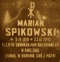 ŚPIKOWSKI Marian - Tomb, St Roch cemetery, Częstochowa, source: www.wtg-gniazdo.org, own collection; CLICK TO ZOOM AND DISPLAY INFO