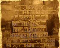 POŁOMSKA Scholastica - Grave plague, parish cemetery, Dąbrowa; source: thanks to Sr Jolanta Jankowiak from Missionary Nuns of the Holy Family congregation's kindness, own collection; CLICK TO ZOOM AND DISPLAY INFO