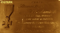 HŁADUNIAK Stanislav - Commemorative plaque, St Pius V parish church, Dęblin, source: www.facebook.com, own collection; CLICK TO ZOOM AND DISPLAY INFO