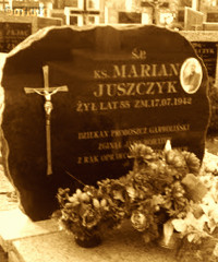 JUSZCZYK Marian Dominic - New grave?, cemetery, Garwolin, source: bedocki.waw.pl, own collection; CLICK TO ZOOM AND DISPLAY INFO
