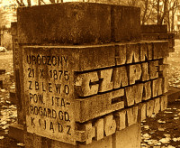 CZAPLEWSKI John Bruno - Tomb, Zaspa cemetery, Gdańsk, source: kociewiacy.pl, own collection; CLICK TO ZOOM AND DISPLAY INFO