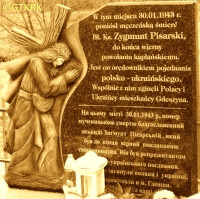 PISARSKI Sigismund - Monument, Gdeszyn, source: monitor-press.com, own collection; CLICK TO ZOOM AND DISPLAY INFO