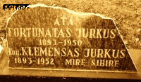 JURKUS Clement - Cenotaph, totalitarianism victims cemetery, Ginkūnai in Šiauliai municipality, Lithuania, source: www.atminimoknyga.lt, own collection; CLICK TO ZOOM AND DISPLAY INFO