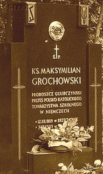 GROCHOWSKI Maximilian Theodore - Tombstone, Holity Trinity church cemetery, Głubczyn, source: fotopolska.eu, own collection; CLICK TO ZOOM AND DISPLAY INFO