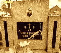 PANEK Peter - Tomb, St Martin and St Sophia parish cemetery, Godynice, source: panaszonik.blogspot.com, own collection; CLICK TO ZOOM AND DISPLAY INFO