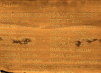 KOWNACKI Joseph Benedykt Constantine - Commemorative plaque, monument to the murdered, Góra Puławska, source: www.gminapulawy.pl, own collection; CLICK TO ZOOM AND DISPLAY INFO