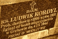 KORDYL Ludwik - Tablica nagrobna, cmentarz parafialny, Gorlice, źródło: www.mogily.pl, zasoby własne; KLIKNIJ by POWIĘKSZYĆ i WYŚWIETLIĆ INFO