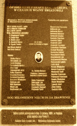 JAKOWEJCZUK George - Commemorative plaque, church, Górna Grupa, source: svdgg.republika.pl, own collection; CLICK TO ZOOM AND DISPLAY INFO