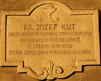 KUT Joseph - Commemorative plaque, St Stanislaus parish church, Gościeszyn, source: polskaniezwykla.pl, own collection; CLICK TO ZOOM AND DISPLAY INFO