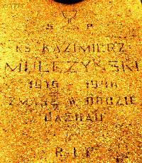 MULCZYŃSKI Casimir - Tombstone, parish cemetery, Gostyń, source: www.wtg-gniazdo.org, own collection; CLICK TO ZOOM AND DISPLAY INFO