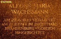 WACHSMANN Alphonse Mary - Commemorative plaque, Greifswald, Germany, source: commons.wikimedia.org, own collection; CLICK TO ZOOM AND DISPLAY INFO