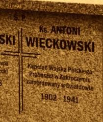 WIĘCKOWSKI Anthony - Cenotaph, parish cemetery, Grodziec, source: forum.tradytor.pl, own collection; CLICK TO ZOOM AND DISPLAY INFO