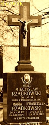 RZADKOWSKI Mieczyslav - Cenotaph, tombstone, parish cemetery, Będzin-Grodziec, source: lodz-andrzejow.pl, own collection; CLICK TO ZOOM AND DISPLAY INFO