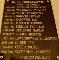 PORTYCH Theodore - Commemorative plaque, St Peter and Paul the Apostles church, Grodzisko, source: panaszonik.blogspot.com, own collection; CLICK TO ZOOM AND DISPLAY INFO