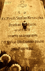 KRUSZKA Steven - Tombstone, cemetery, Grodzisk Wlkp., source: nieobecni.com.pl, own collection; CLICK TO ZOOM AND DISPLAY INFO