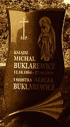 BUKLAREWICZ Michael - Tombstone, parish cemetery, Ikaźń, source: kresowiacy.com, own collection; CLICK TO ZOOM AND DISPLAY INFO