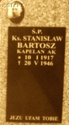 BARTOSZ Stanislav - Tombstone, parish cemetery, Jadowniki, source: www.brzesko.ws, own collection; CLICK TO ZOOM AND DISPLAY INFO