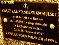 GROMULSKI Stanislav - Cenotaph, parish cemetery, Jakubów, source: www.youtube.com, own collection; CLICK TO ZOOM AND DISPLAY INFO