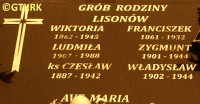 LISON Czesław - Grób rodzinny, cenotaf?, Jarocin, źródło: swmarcin-jarocin.com, zasoby własne; KLIKNIJ by POWIĘKSZYĆ i WYŚWIETLIĆ INFO