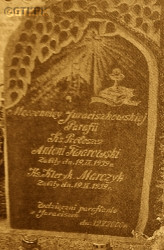 ZUZIAK Stanislav - Tombstone, cemetery, Juraciszki (after exhumation in 2000); source: Fr Thaddeus Krahel, „Vilnius archdiocese clergy martyrology 1939—1945”, Białystok, 2017, own collection; CLICK TO ZOOM AND DISPLAY INFO