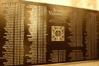 RACIŃSKI Vladislav - Commemorative plaque, Finucaine Center, Rockhurst Jesuit University, Kansas City, source: college.holycross.edu, own collection; CLICK TO ZOOM AND DISPLAY INFO